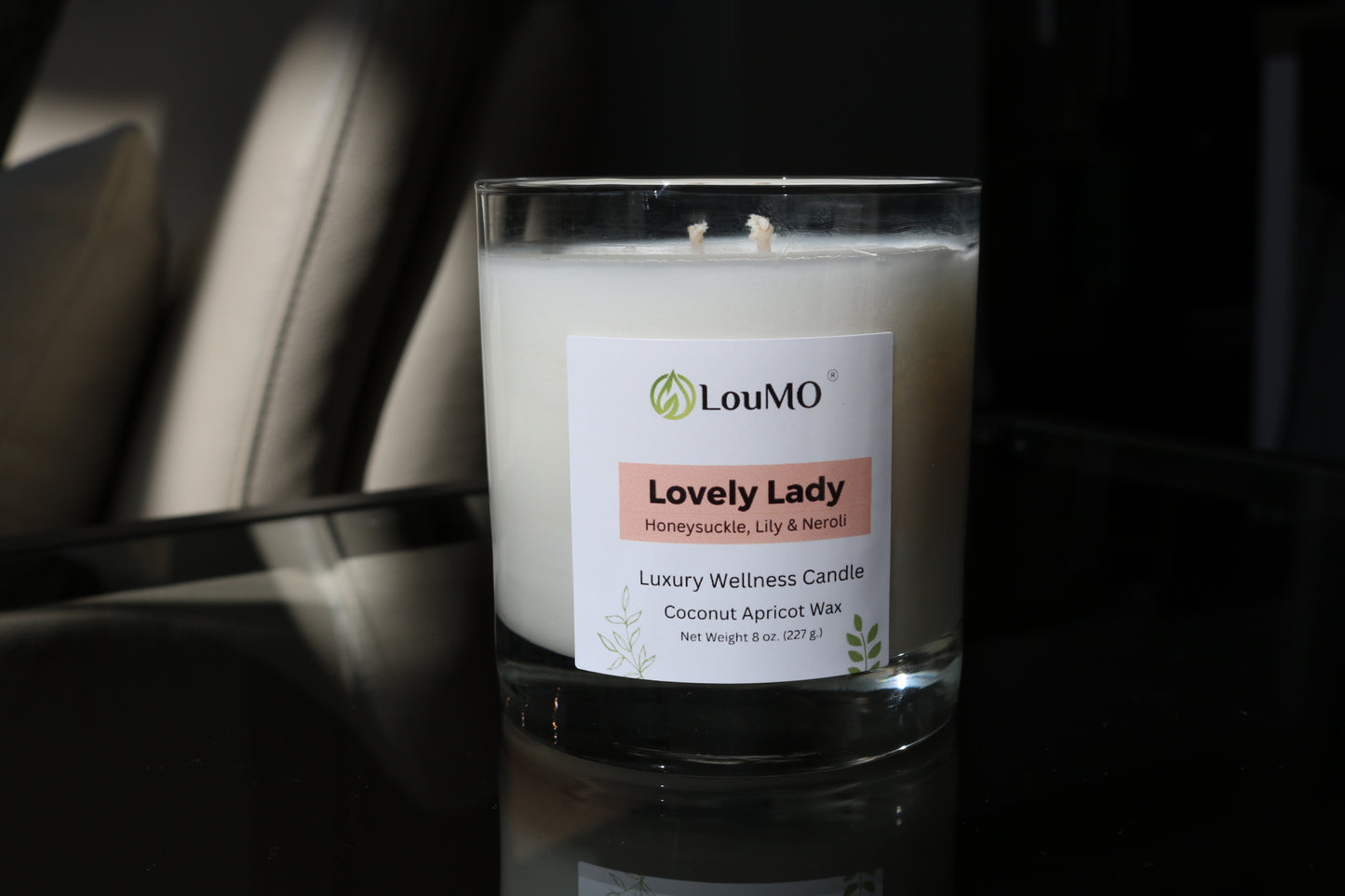 Candle - 8 oz. - Lovely Lady - Honeysuckle, Lily & Neroli