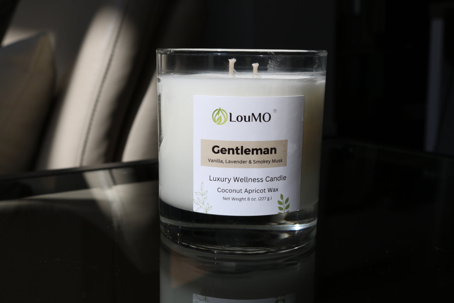 Candle - 8 oz. - Gentleman - Vanilla, Lavender & Smokey Musk