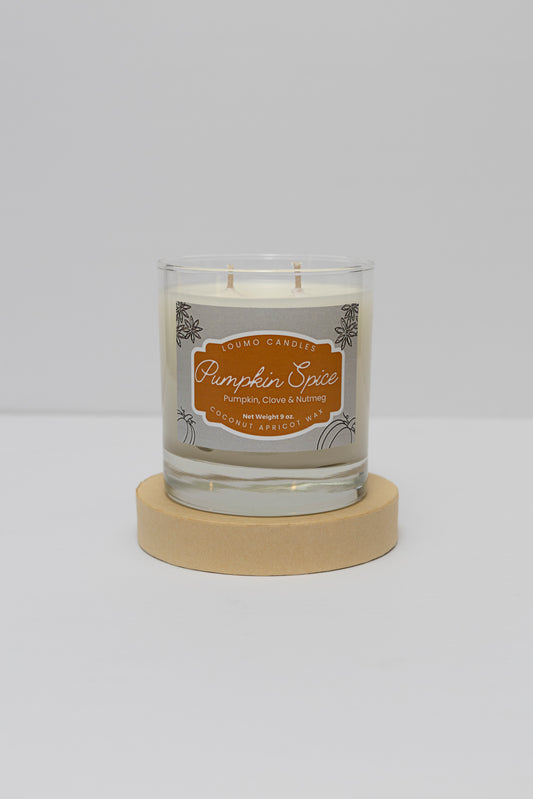 Fall Candle - 8 oz.  - Pumpkin Spice - Pumpkin, Clove & Nutmeg